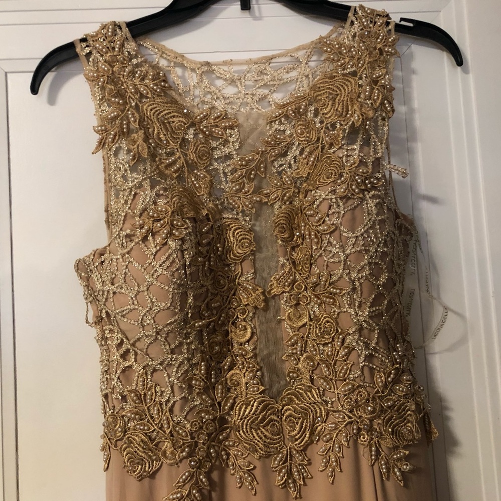 Champagne evening gown